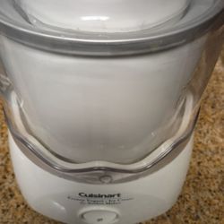 Cuisinart Frozen Yogurt Ice Cream & Sorbet Maker ICE-20EBWS + Freezer Bowl LIKE NEW 