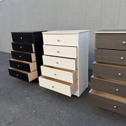 Dresser 5-Drawer Tall Chest New! 