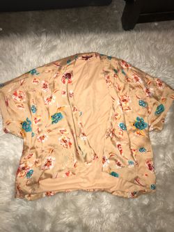 Floral pattern kimono