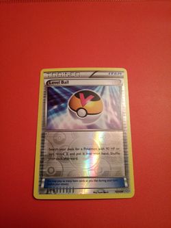 Trainer level ball pokemon cards