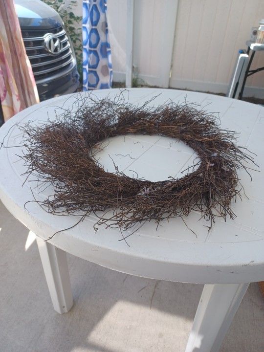 Rattan twig Branch Grapevine Wreaths - 18 Inch Sunburst Wreath Form for DIY Crafts - Rustic Plain Twig Wreath Making Supplies Base for Decor