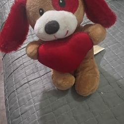 Valentine's Dog 5 Inch Plushie - Gift  For Loved Ones 