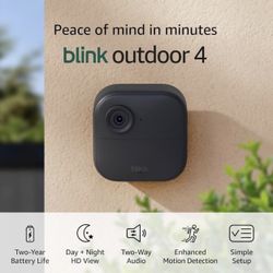 Blink Outdoor 4 Wireless Cameras with Sync Module – 2-Camera System