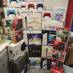 Gaming Consoles PS5 Xbox Nintendo Oculus Quest Brand new-On Payments With $10 Down 