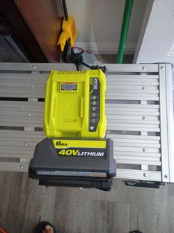 Ryobi 40 v battery and charger