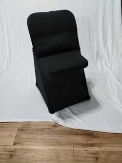 Black Spandex Chair Covers. 10