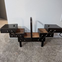 Singer Vintage Accordion 3-tier Storage Box 