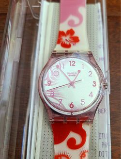 Vintage 2004 Aloha Swatch Watch - Never Worn - New In Original Case 100% Analog