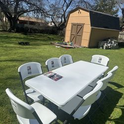 Chair and table to rent
