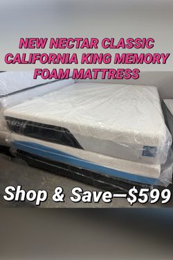 NEW NECTAR CLASSIC CALIFORNIA KING MEMORY FOAM MATTRESS