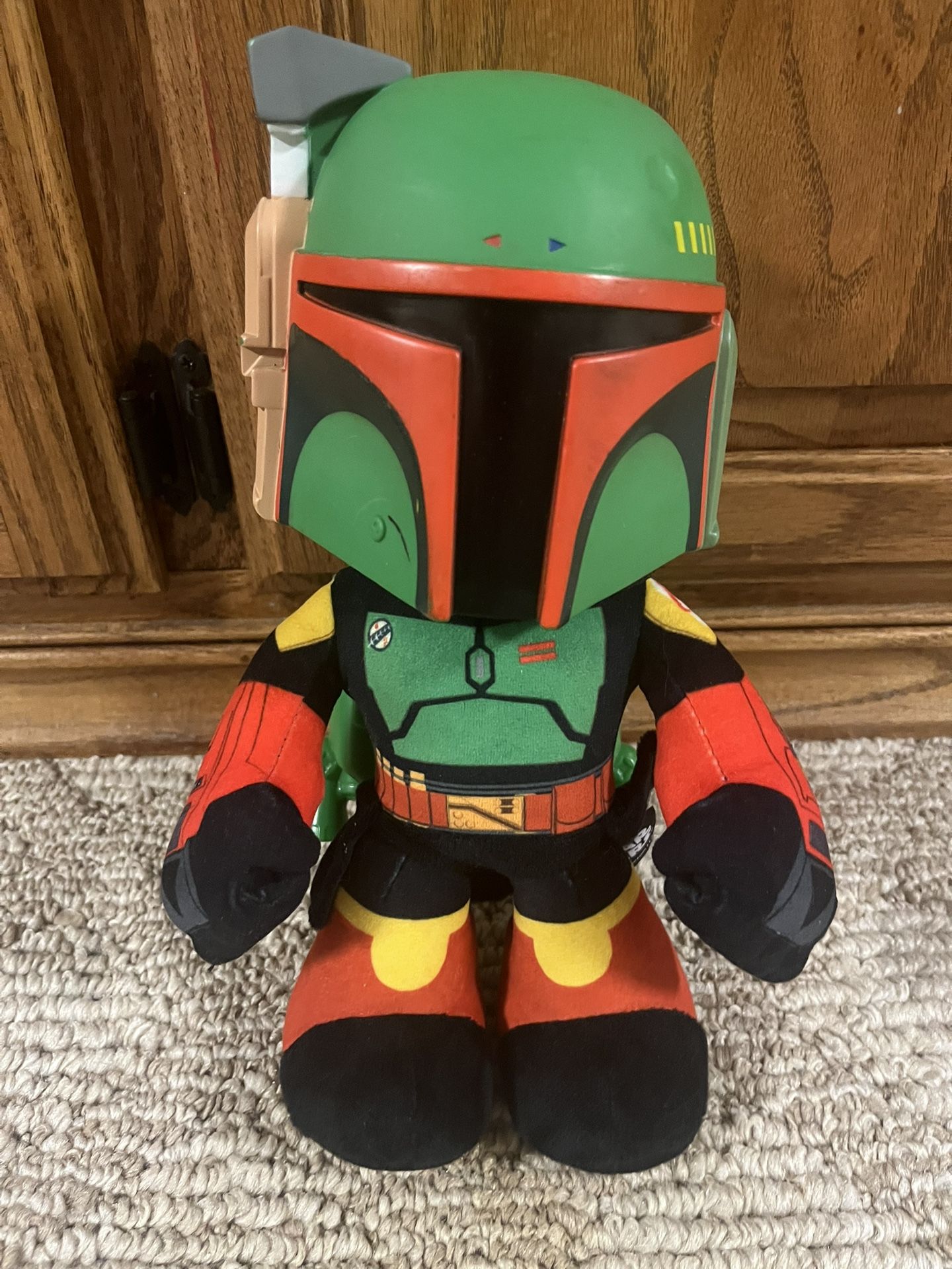 Bobby Fett Plushie With Plastic Head