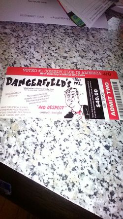 Dangerfield comedy club tickets