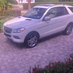 Mercedes Benz ML 350 White Exterior Tan Leather Interior