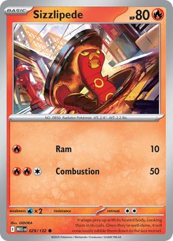 Sizzlipede 029/132 Common Mega Evolution Pokemon Near Mint