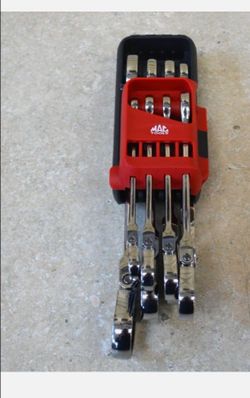 mac tools ratcheting flex head wrench set.  standard size.   1/4"-3/4"