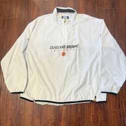 Cleveland Browns Equipment Reebok  Windbreaker Preowned Sz 2XL Good Condition!