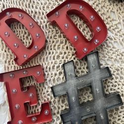 Letter Lights Decorations