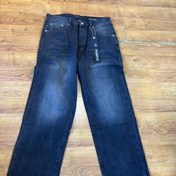 Baggy Black Purple Jeans Size 34