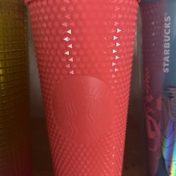 Starbucks Pink With Neon Green Straw $40