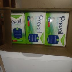 Prevail Adult  Diapers   5 Boxes  Of  6 Bags Of 16 