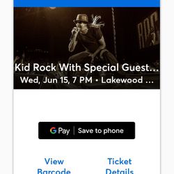 Kid Rock Tickets Atlanta Georgia