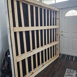  King Size Wooden Bed Foundation – Low Profile, Solid Build