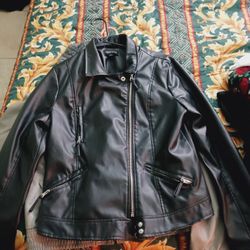 New Look Faux Leather Motorcycle Jacket 