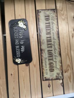 Decor metal signs