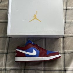 Jordan 1 Low Pomegranate Medium Blue (W)