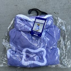 Casual Canine Velour Hooded Jacket For Dogs Size Medium