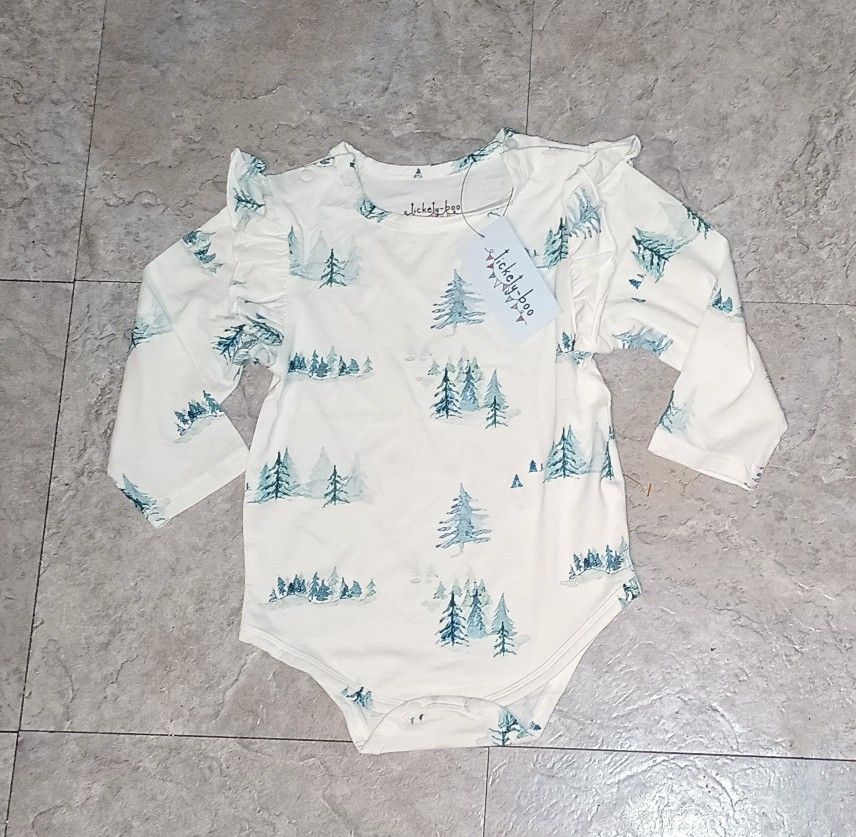 Tickety -boo Baby Landscape Frill Baby Girl New Onesie