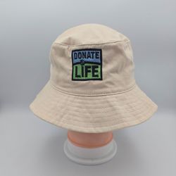 Big X Donate Life Tan Bucket Sun Hat