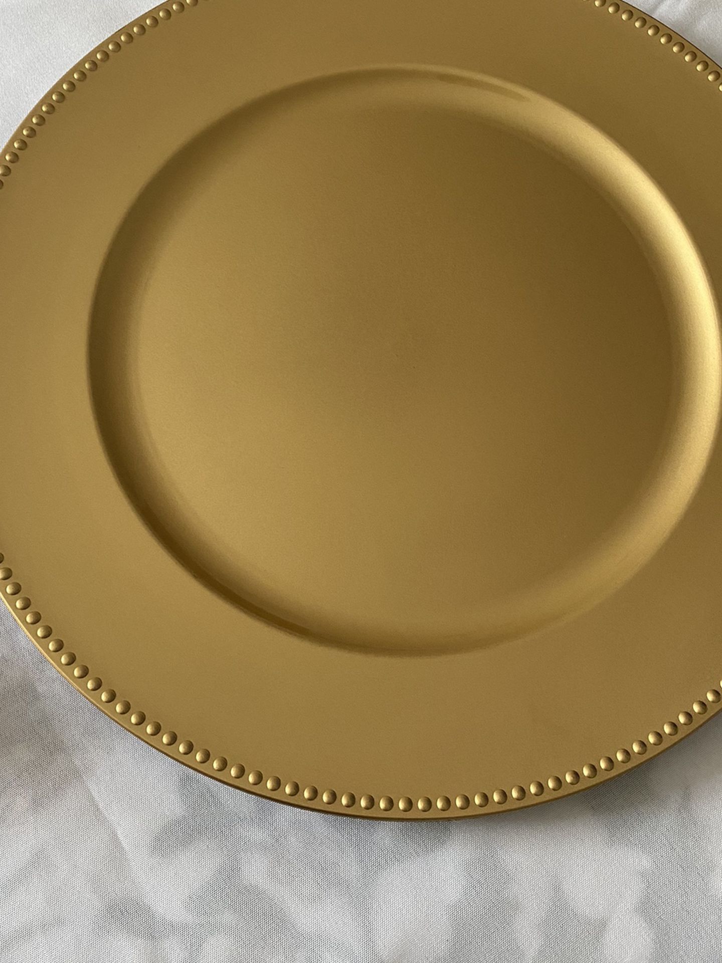 Golden Charger Plates