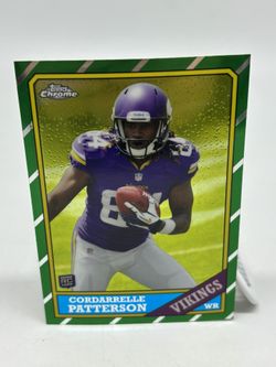 2013 Topps Chrome 1986 Topps Football #4 Cordarrelle Patterson Vikings RC 21457