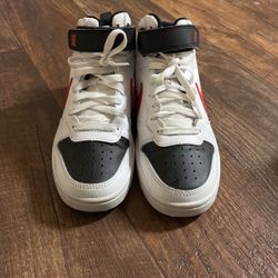 Black White And Red High Top Nike 