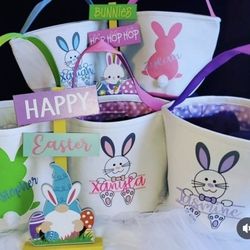 Personalized Easter Baskets.