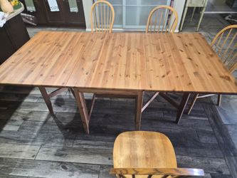 1 table,  3 sizes, plus 5 chairs
