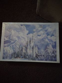Fantasy Castle Winter Scene Jigsaw Puzzle