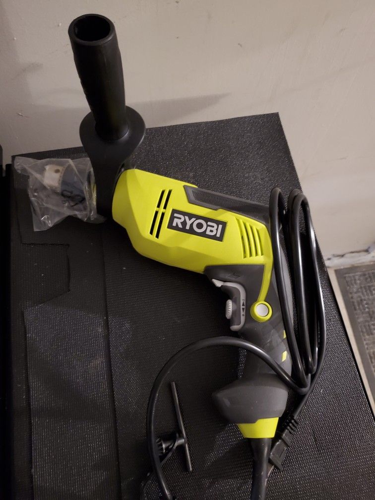 Ryobi Hammer Drill & Bit Set