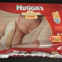 Huggies Little Snugglers  Diapers - Lot Of 11 - Preemies Up To 6 lbs