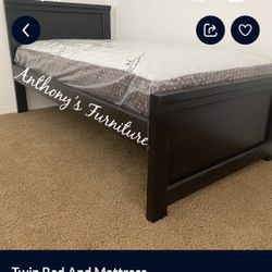 Twin Bed With Mattress 