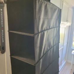 Closet Shoe Organizer- Black, 10 Spaces