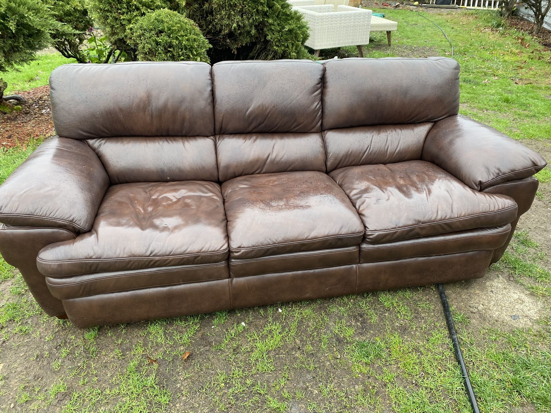 Leather Couch Free