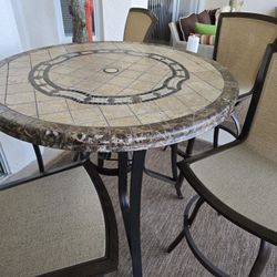 Upscale Lanai / Patio Table And 4 Chairs