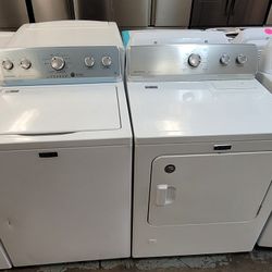 Maytag Top Load Washer With Agitator And Gas Dryer Set 