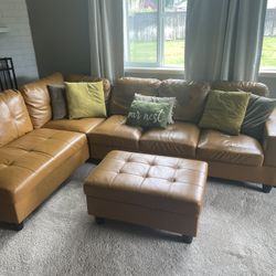 Sectional With Ottoman