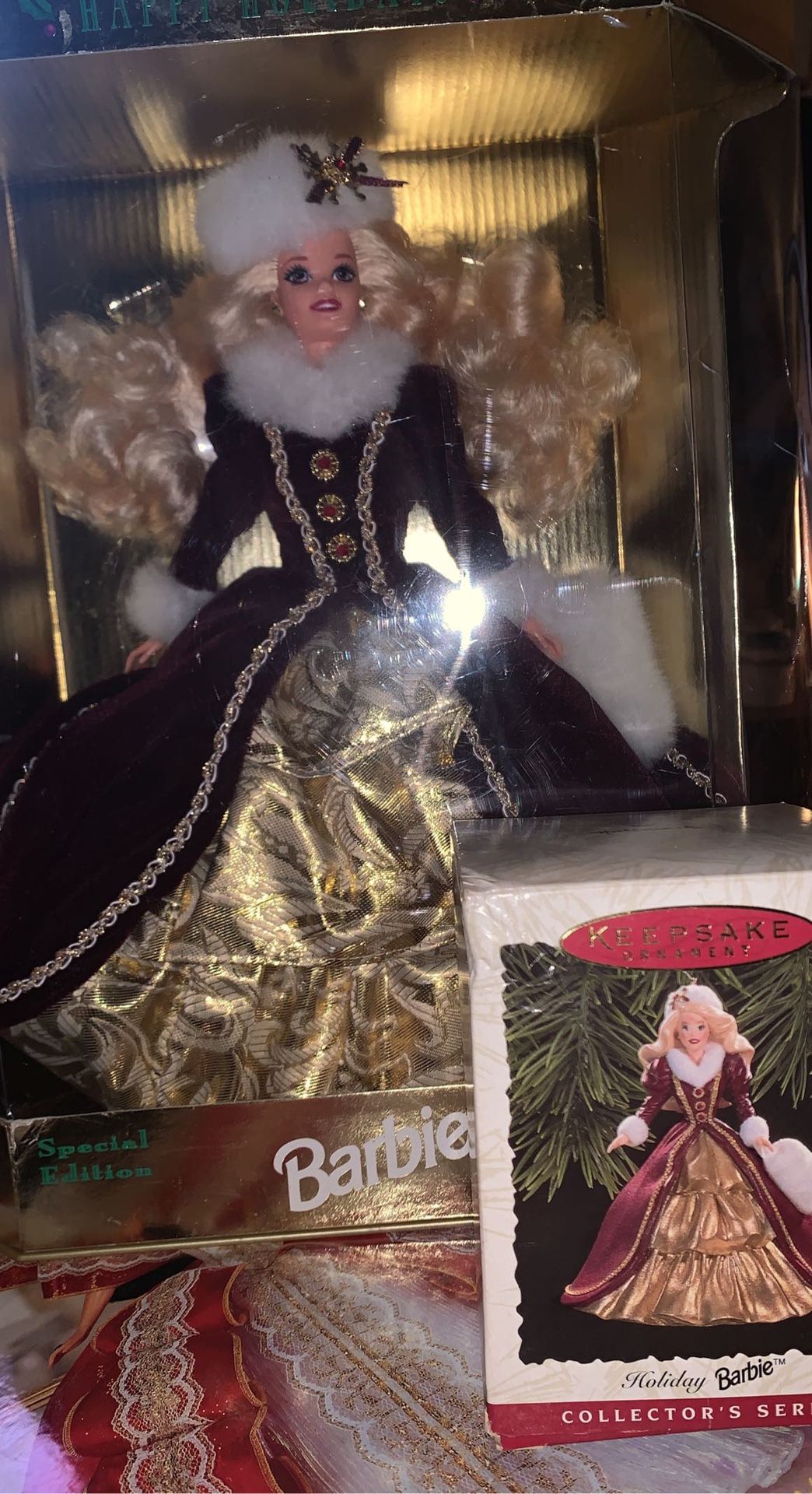 Barbie With Hallmark Ornament