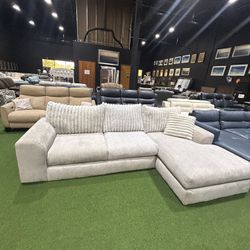 Grey Corduroy Couch 