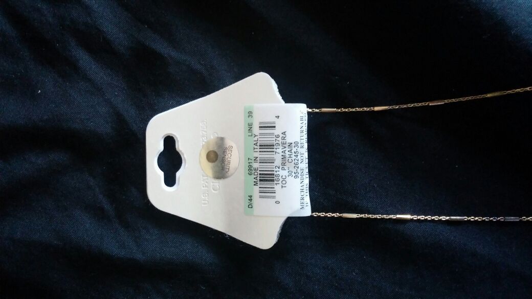 Brand new primavera 24kt gold over sterling necklace