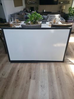 Whiteboard 60" x 36.25" with supplies
